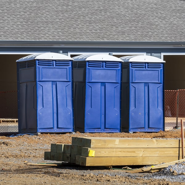 how can i report damages or issues with the porta potties during my rental period in Alexander ND